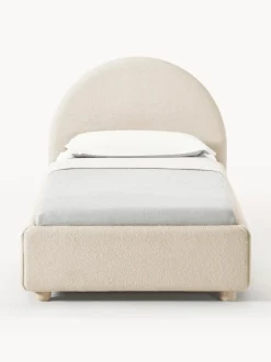 Cama individualde borreguillo Ebba, con espacio de almacenamiento