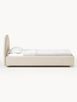 Cama individualde borreguillo Ebba, con espacio de almacenamiento