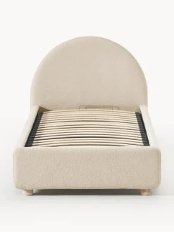 Cama individualde borreguillo Ebba, con espacio de almacenamiento