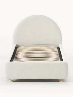 Cama individualde borreguillo Ebba, con espacio de almacenamiento