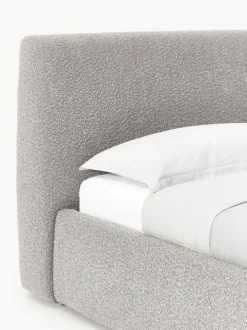 Cama individual en tejido bouclé Cloud