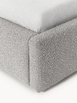 Cama individual en tejido bouclé Cloud