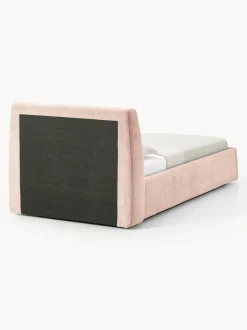 Cama individual tapizada con espacio de almacenamiento Cloud