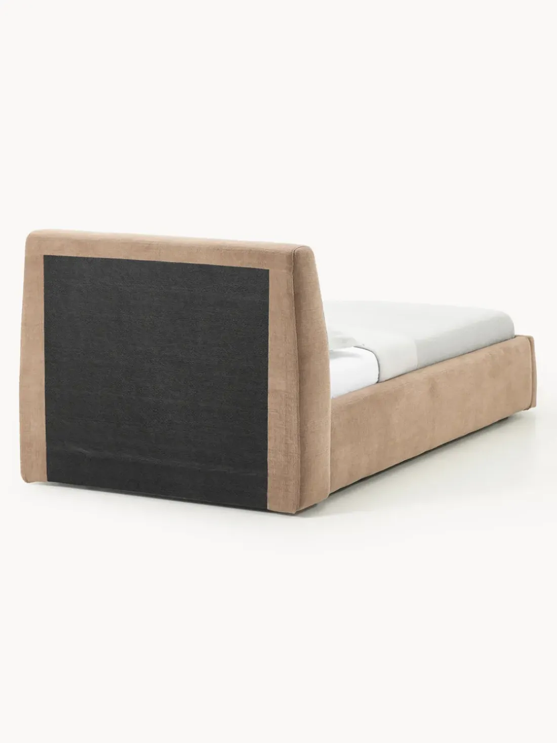 Cama individual tapizada con espacio de almacenamiento Cloud