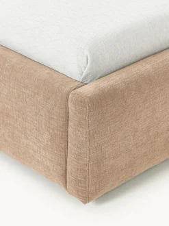 Cama individual tapizada con espacio de almacenamiento Cloud