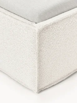 Cama individual tapizada en tejido bouclé con espacio de almacenamiento Dream