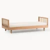 Cama infantil de madera de roble Pure, 90 x 200 cm