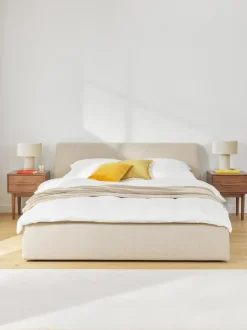 Cama tapizada con espacio de almacenamiento Cloud