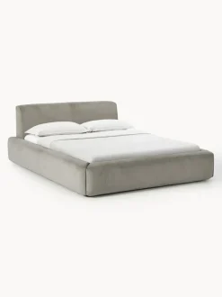 Cama tapizada con espacio de almacenamiento Melva