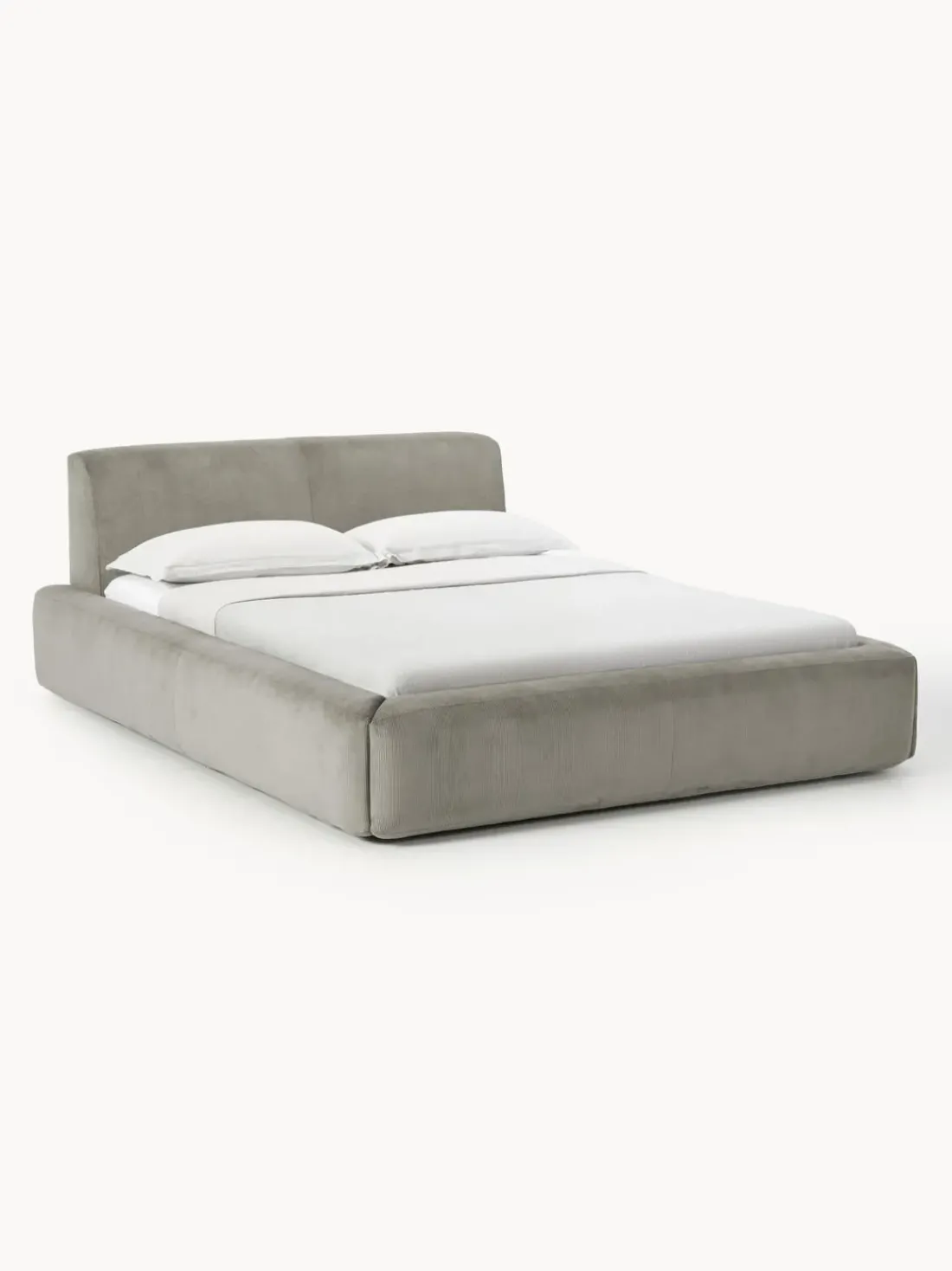 Cama tapizada con espacio de almacenamiento Melva