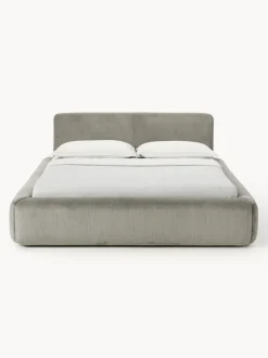 Cama tapizada con espacio de almacenamiento Melva