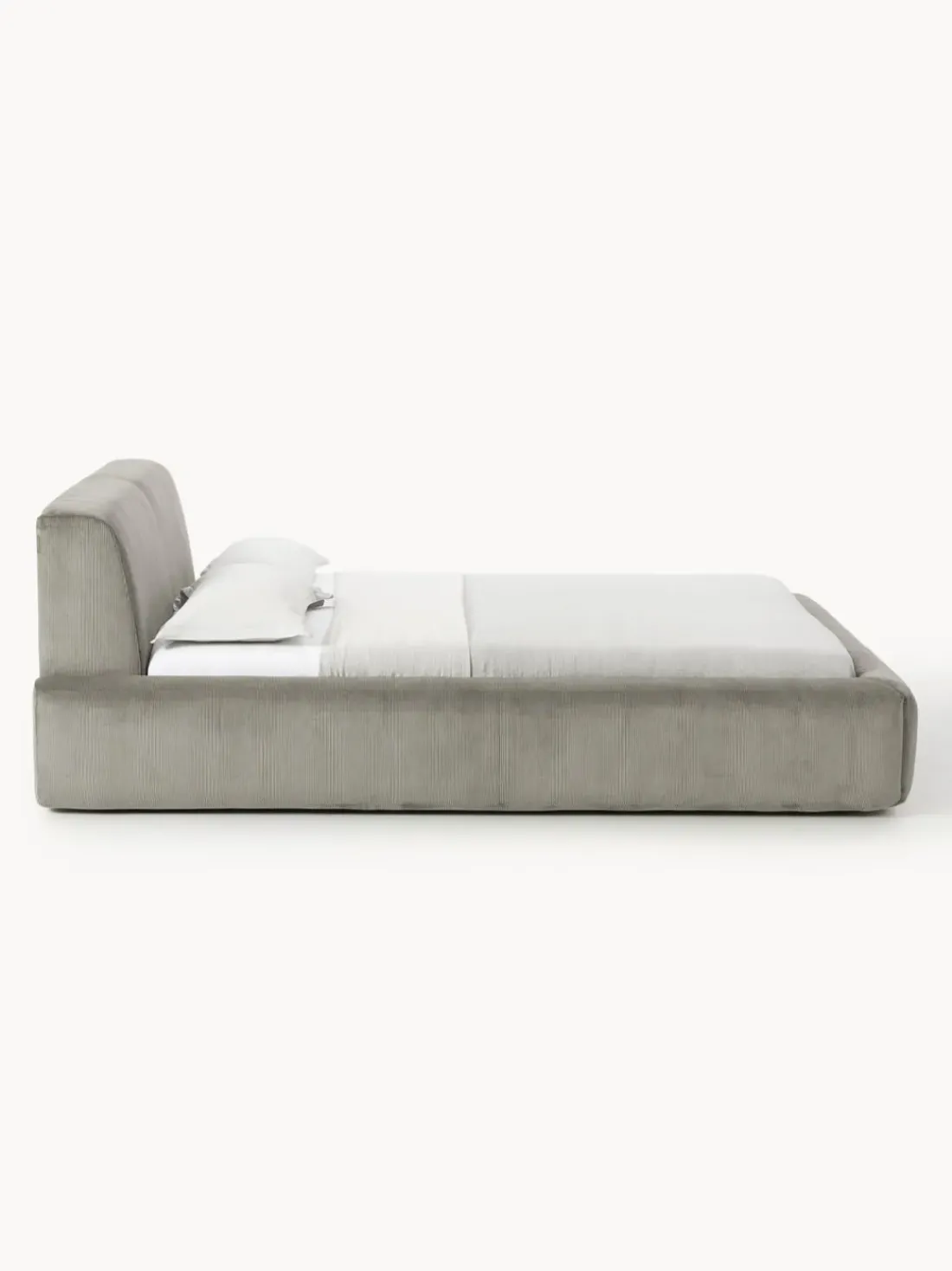 Cama tapizada con espacio de almacenamiento Melva