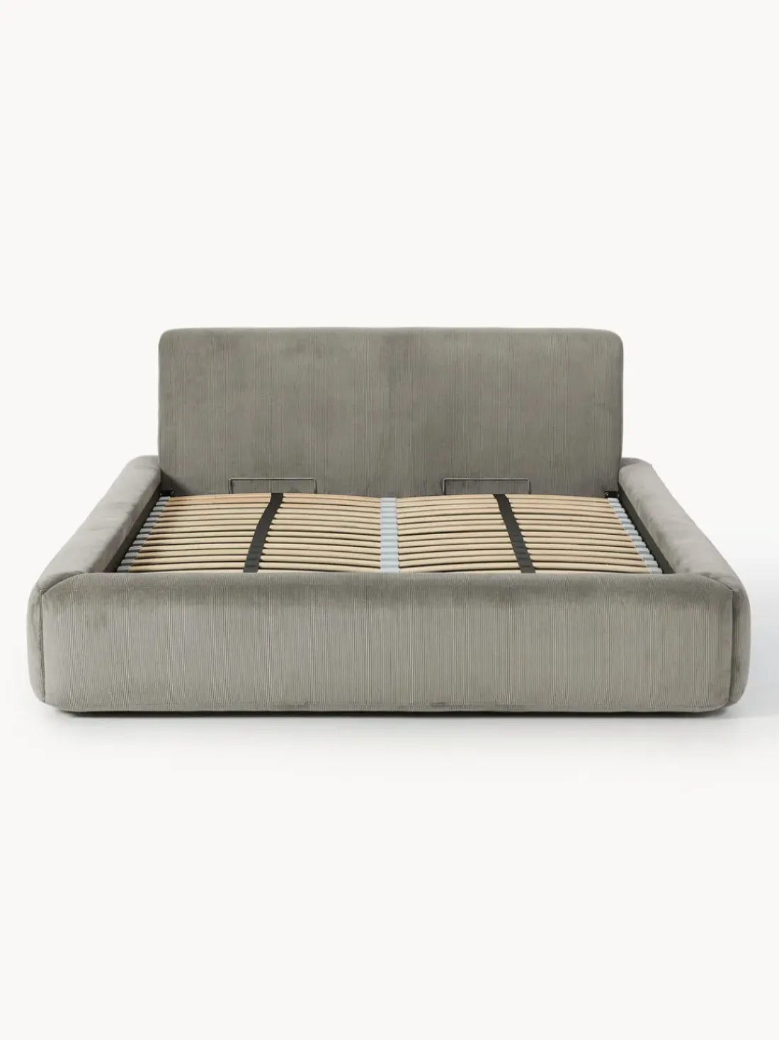 Cama tapizada con espacio de almacenamiento Melva