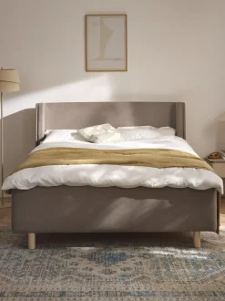 Cama tapizada con espacio de almacenamiento Arche