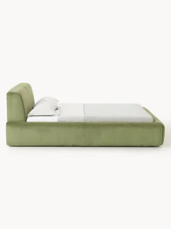 Cama tapizada con espacio de almacenamiento Melva