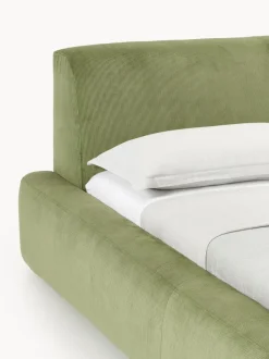 Cama tapizada con espacio de almacenamiento Melva
