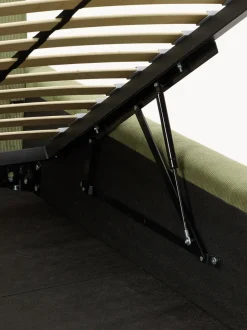 Cama tapizada con espacio de almacenamiento Melva