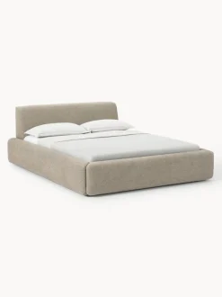 Cama tapizada con espacio de almacenamiento Melva