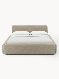 Cama tapizada con espacio de almacenamiento Melva