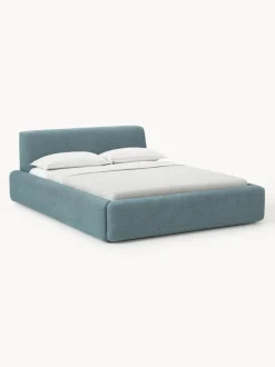Cama tapizada con espacio de almacenamiento Melva