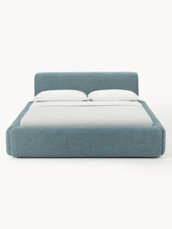 Cama tapizada con espacio de almacenamiento Melva
