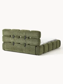 Cama tapizada de borreguillo bouclé Tayla