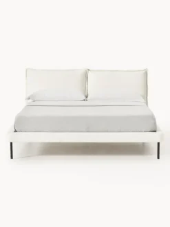 Cama tapizada de borreguillo bouclé Amelia