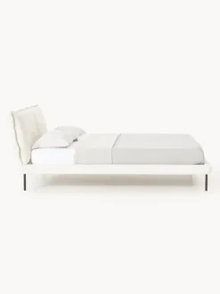 Cama tapizada de borreguillo bouclé Amelia