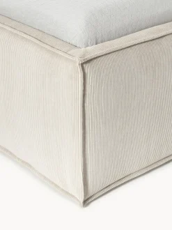Cama tapizada de pana con espacio de almacenamiento Dream
