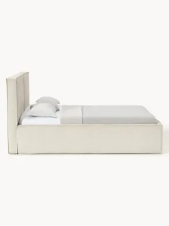 Cama tapizada de pana con espacio de almacenaje Dream