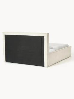 Cama tapizada de pana con espacio de almacenaje Dream