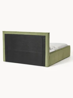 Cama tapizada de pana con espacio de almacenamiento Dream