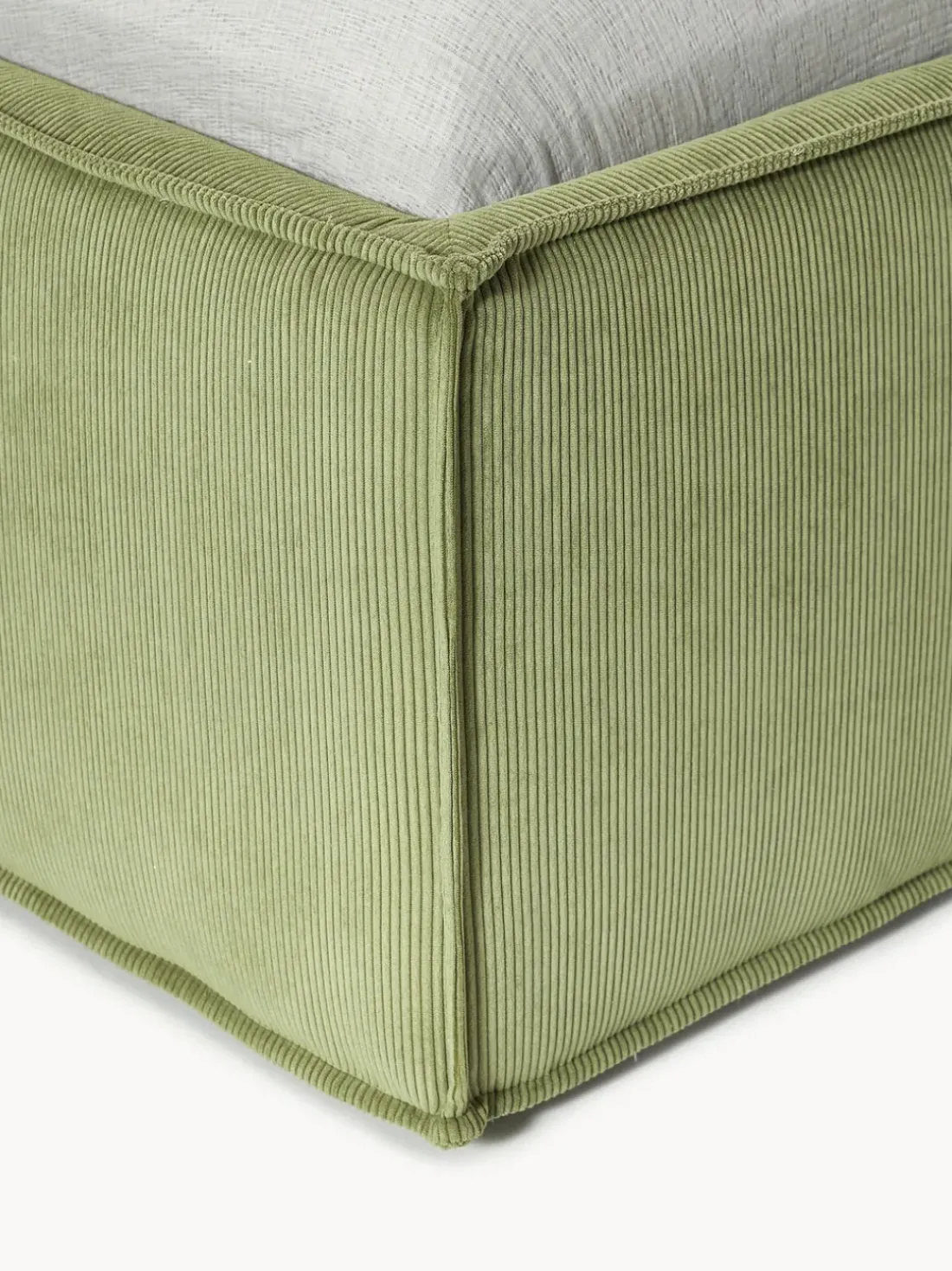 Cama tapizada de pana con espacio de almacenamiento Dream