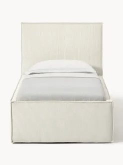 Cama tapizada de pana con espacio de almacenamiento Dream