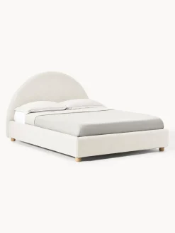 Cama tapizada Ebba, con espacio de almacenamiento