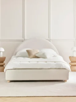 Cama tapizada Ebba, con espacio de almacenamiento