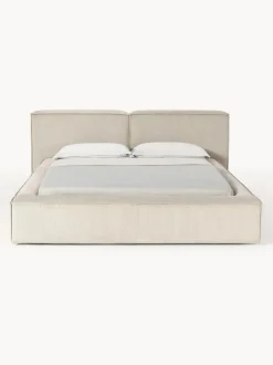 Cama tapizada en pana Lennon