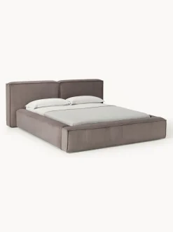 Cama tapizada en pana Lennon