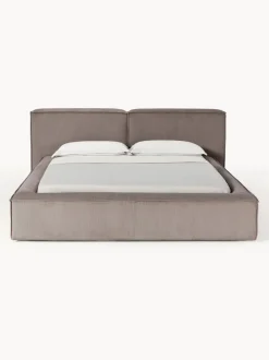 Cama tapizada en pana Lennon
