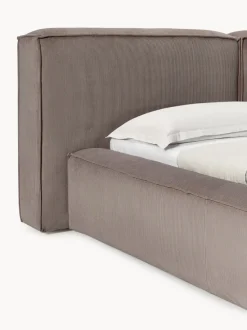 Cama tapizada en pana Lennon