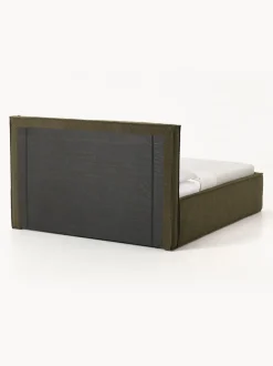 Cama tapizada en tejido bouclé con espacio de almacenamiento Dream