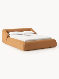 Cama tapizada en tejido bouclé Sofia