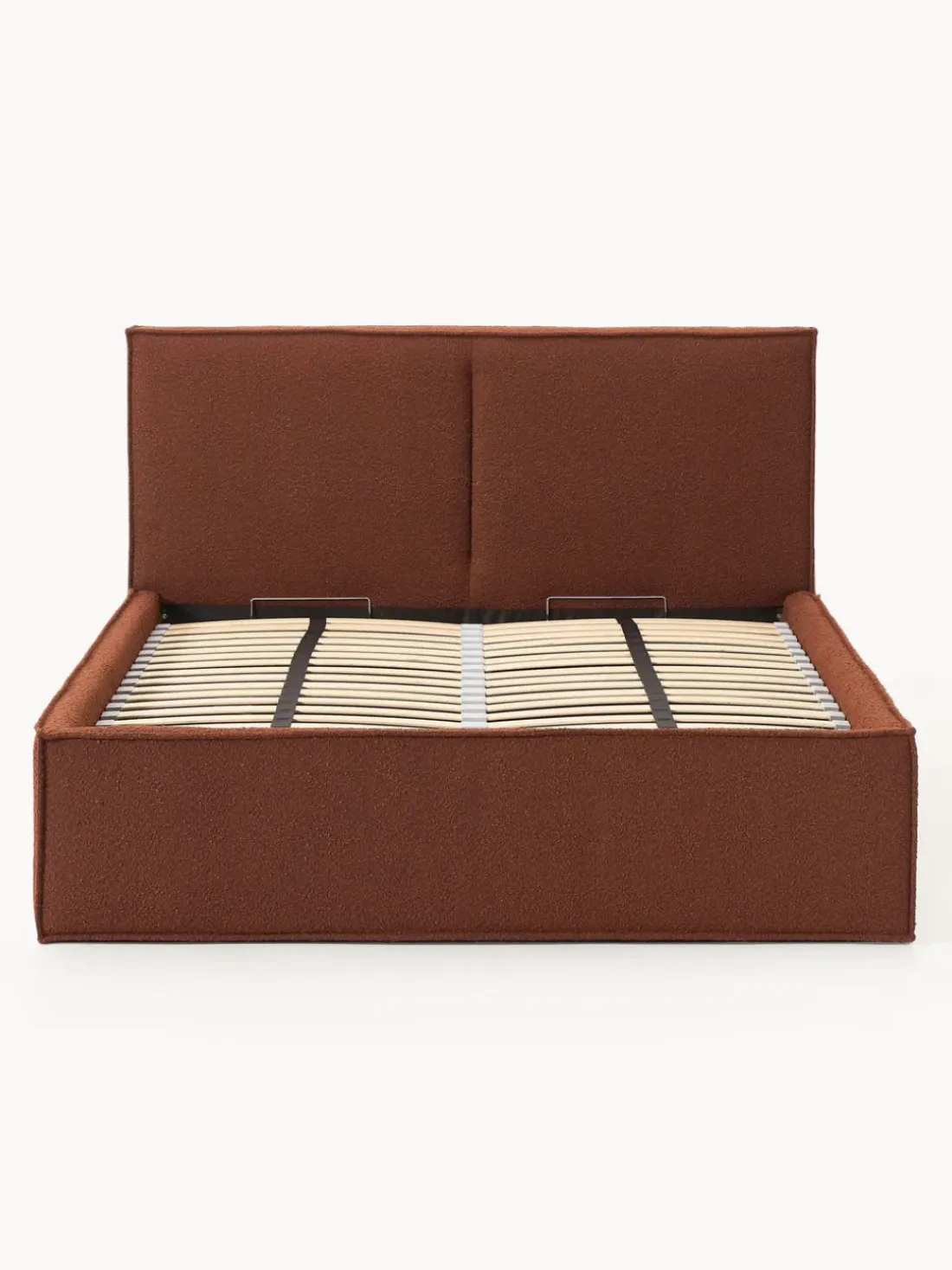 Cama tapizada en tejido bouclé con espacio de almacenamiento Dream