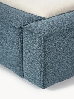 Cama tapizada en tejido bouclé Lennon