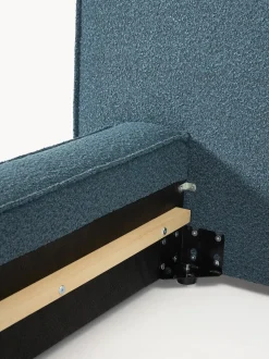 Cama tapizada en tejido bouclé Lennon