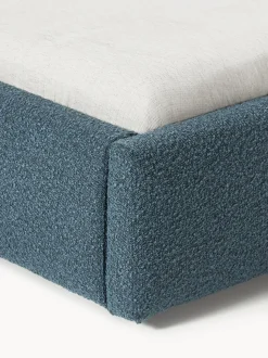 Cama tapizada en tejido bouclé con espacio de almacenaje Cloud