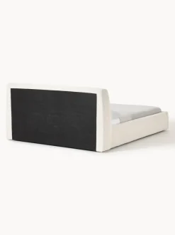 Cama tapizada en tejido bouclé con espacio de almacenaje Cloud