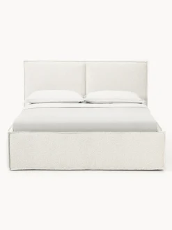 Cama tapizada en tejido bouclé Dream