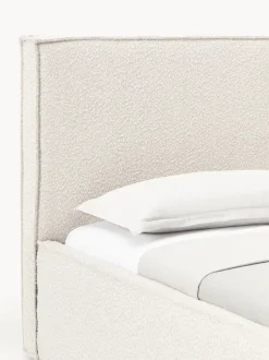 Cama tapizada en tejido bouclé Dream