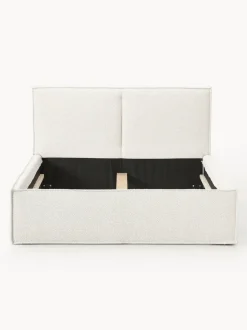 Cama tapizada en tejido bouclé Dream